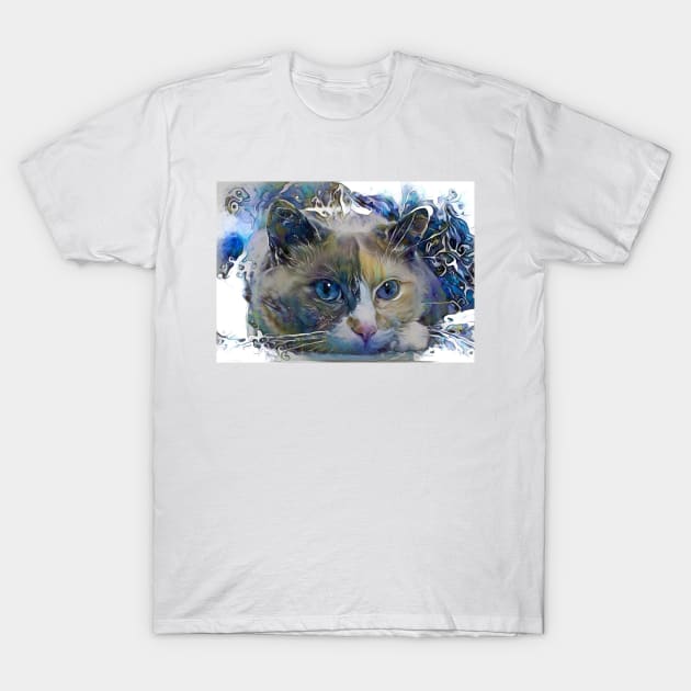 Sleepy Cat T-Shirt by Mistywisp